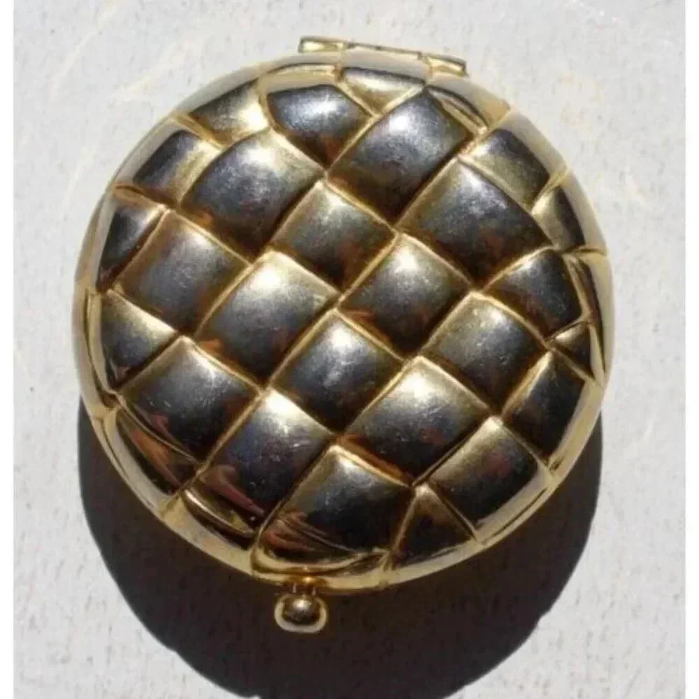 Vintage Mini ESTEE LAUDER Powder Button Cushion COMPACT